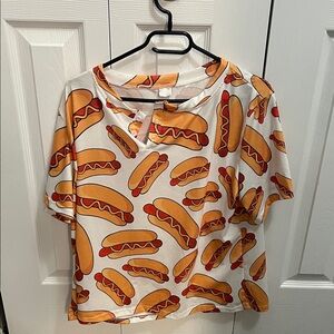 Hot Dog Print Shirt